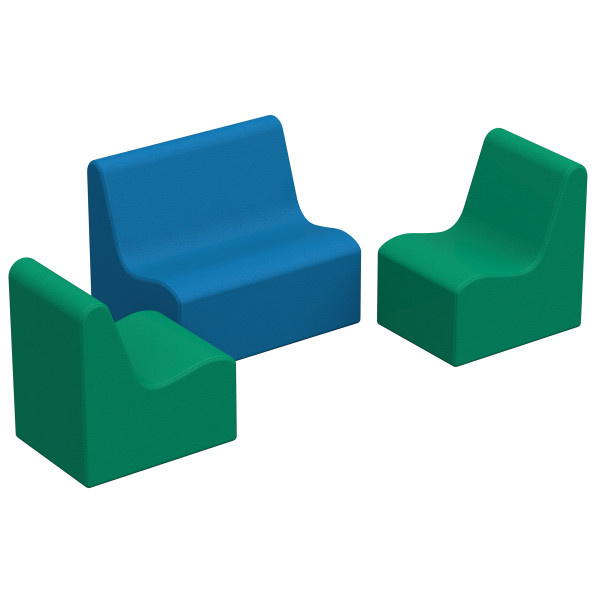 10468-CT SoftScape Wave Toddler Seating Set - 3 Piece