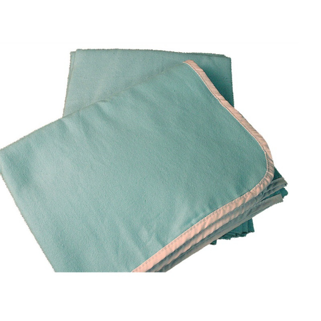 RB-1 Light Blue Cotton Flannel Blanket - 8 Pack