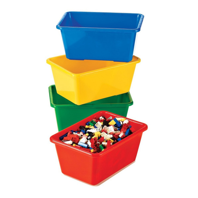 plastic storage bins 4 pack 