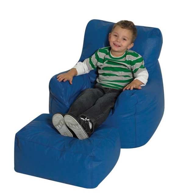 CF610-038 Cozy Chair & Ottoman Blue