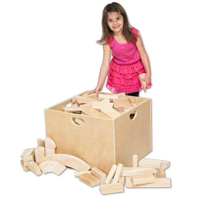 4 Sided Wooden Block Tub ELR-0341
