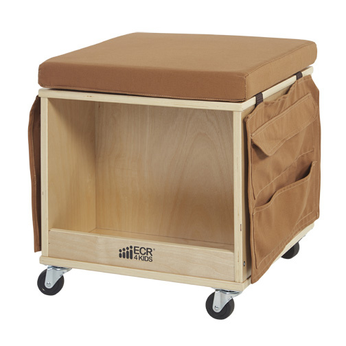 Birch and Canvas Helpful Little Teacher Stool back