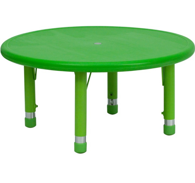 FF 33" Round Activity Resin Table - Green