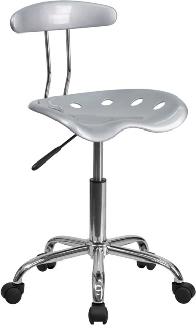 FF Task Chair with Tractor Seat - Silver
