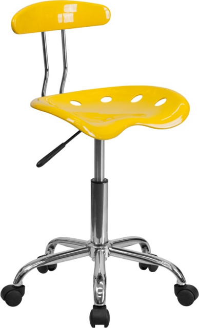 FF Task Chair with Tractor Seat - Yellow