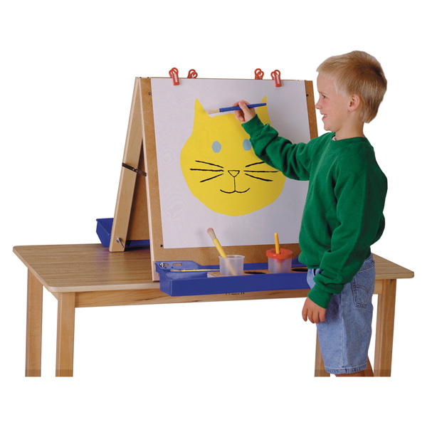 Toddler Heavy-Duty Hardwood Easel at Lakeshore Learning