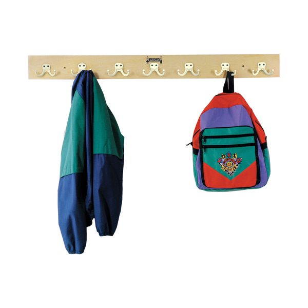 Jonti-Craft Wall Mount Coat Rail  7 Hooks