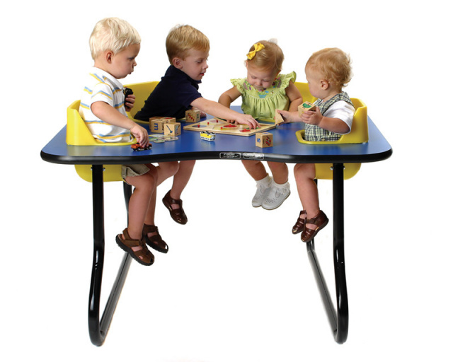 4 Seat Space Saver Toddler Tables