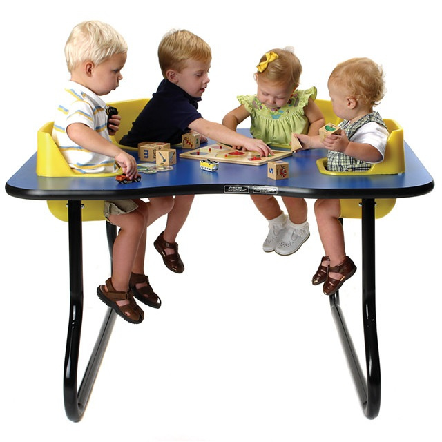 4 Seat Space Saver Toddler Tables - Feeding Table
