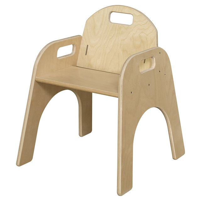 80130 Stackable Woodie Toddler Chair, 13" High Seat