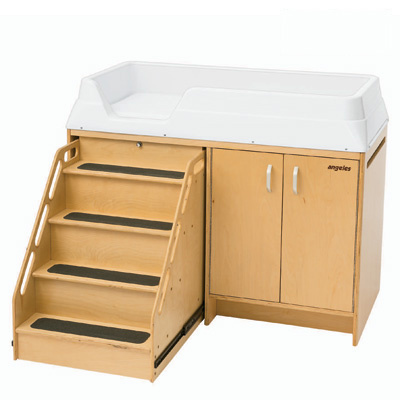 AEL7550 Changing Table with Locking Stairs