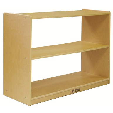 ELR-0451 Birch 2 Shelf Storage Cabinet without Back