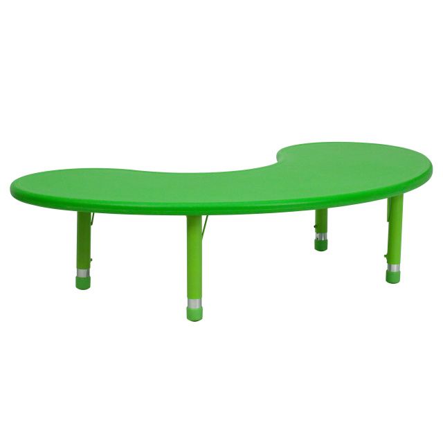 FF Half-moon Resin 35 x 65 Table - Green