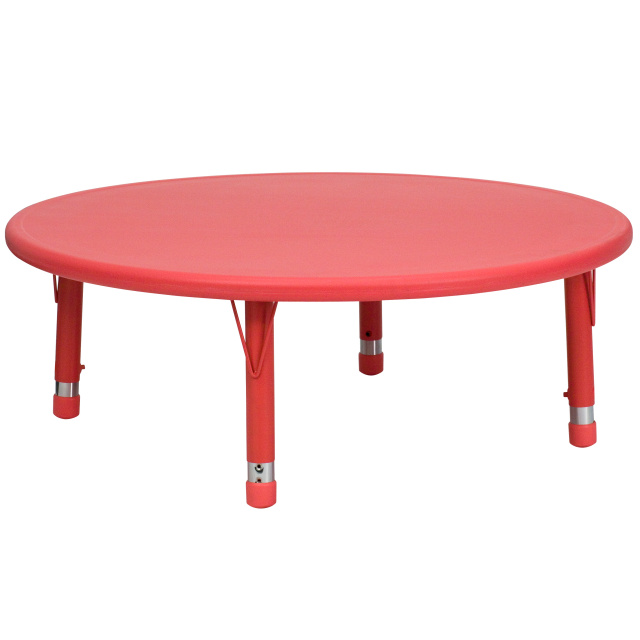 FF Round Activity Resin Table 45" - Red