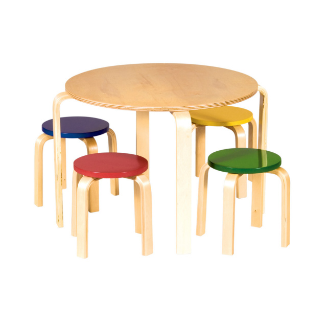 Wood Tables And Wooden Chair At Daycare Furniture Direct Wooden Toddler Table And Wood Chairs For Childcare Seating And School Classrooms