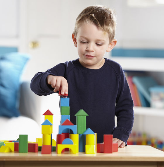 Blocks & Building Sets 100 Piece Wood Blocks Set boy