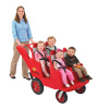 AFB6300FA Fat Tire Bye-Bye Buggy 4-Passenger - Red/Gray