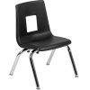 Student Stack School Chair 12" Black
