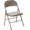 Double Braced Metal Folding Chairs Grey - 6 Pack