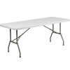 Granite White Plastic Folding Table 6 Foot