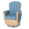 4303046 SafeRocker SS Swivel Glider- Blue & Natural