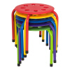 Classroom Stack Stools 12" Assorted - 5 Pack