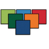 CK-9122 Classroom Carpet Square - Mini Go Squares 16" - 12 Pack