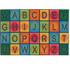 #48.58 Simple Alphabet Blocks Rug 4' x 6'