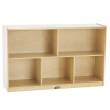 ELR-0420 Birch 30"H Storage Cabinet - 5 Compartments Mobile