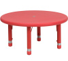 FF 33" Round Activity Resin Table - Red