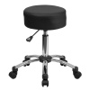 FF Ergonomic Stool with Chrome Base - Black