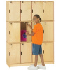 4697JC Stacking Lockable Lockers Triple Stack