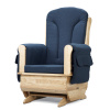 8150JC Glider Rocker with Blue Cushions