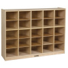 ELR-0427 Birch 25 Cubby Tray Cabinet