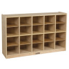 ELR-0426 Birch 20 Cubby Tray Storage Cabinet