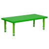 FF Activity Resin Table Green 24 x 48