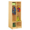 4682JC 2 Section Coat Locker w/ Step